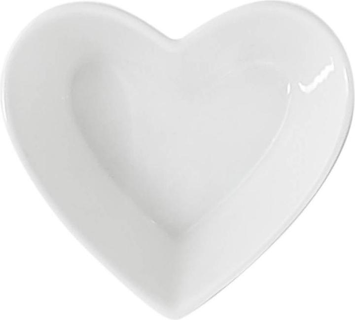Actual product image Bowl, heart shape white, 10x9x5cm (1 l, 1 x)