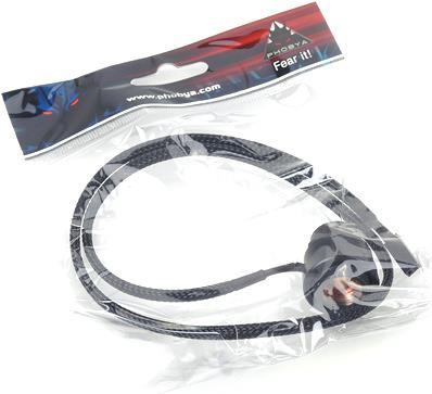 Produktbild Phobya Thermosensor In-Line 2x G1/4 Innengewinde black matt