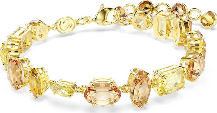 Produktbild Swarovski Gema Armband Verschiedene Schliffe Gelb Goldlegierungsschicht (19 cm, Swarovski Metall)