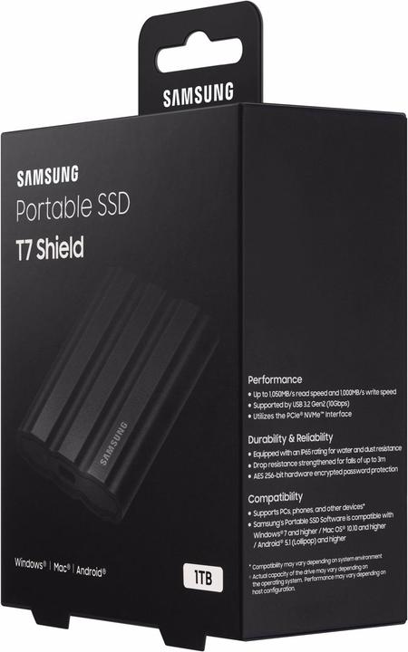 Actual product image Samsung T7 Shield (1 TB)