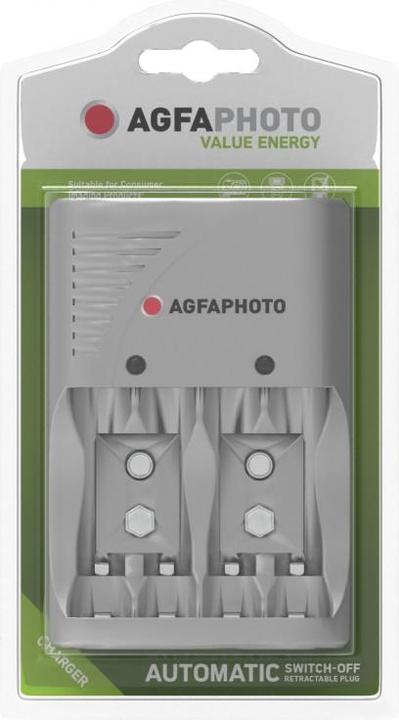 Actual product image AGFAPHOTO ACCUCharger Value Energy AA/AAA/9V (1 pcs., AAA, AA, Battery + charger)