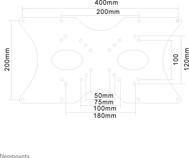 Produktbild Neomounts Fpma-Vesa400 (Wand, 52.01")