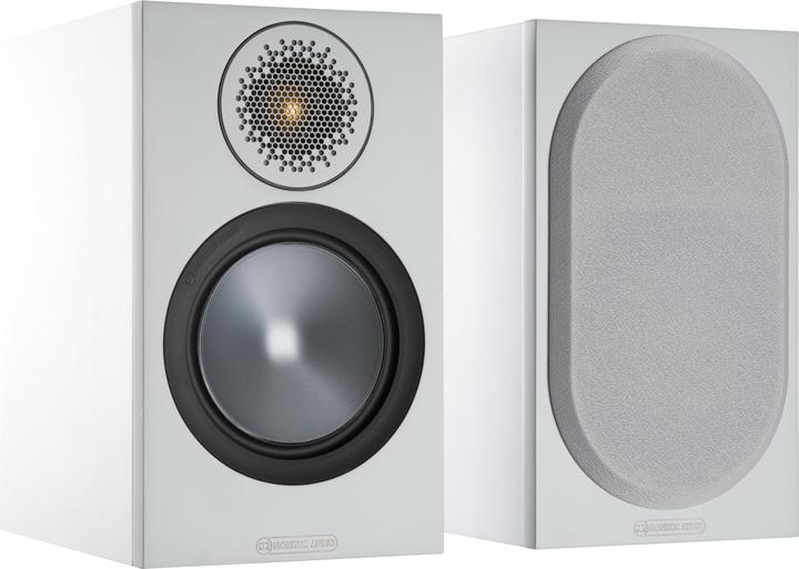 Monitor Audio Paire d'enceintes d'étagère Bronze 50 Blanc (1 paire, 80 W)