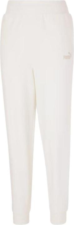 Puma ESS+ Stickerei Hose mit hoher Taille FL Damenhose Creme 670007 99 (L)