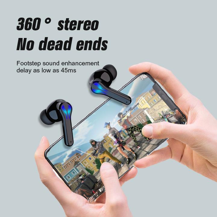 Immagine prodotto PhoneLook Cuffie wireless da gioco in-ear TWS P86 con Bluetooth 5.1 dal design futuristico e luce LED inclusa (Senza fili)