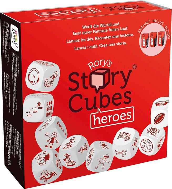 Asmodée Würfelspiel Rory's Story Cubes Heroes (Deutsch, Französisch, Italienisch)