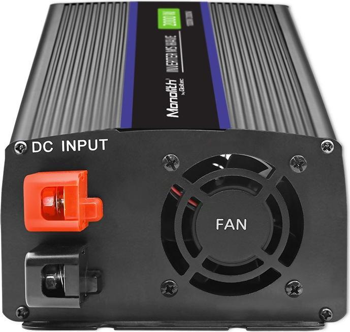 Produktbild Qoltec Przetwornica napięcia Monolith 2000 MS Wave | 12V na 230V | 1000/2000W | USB