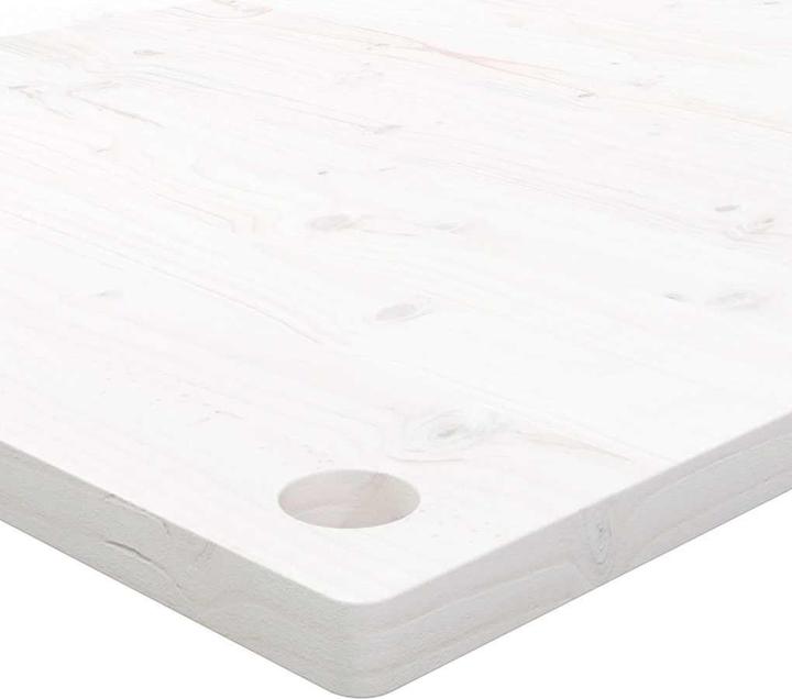 Image du produit VidaXL Schreibtischplatte Weiss 110x55x2,5 cm Massivholz Kiefer (110 x 55 x 2,5 cm)