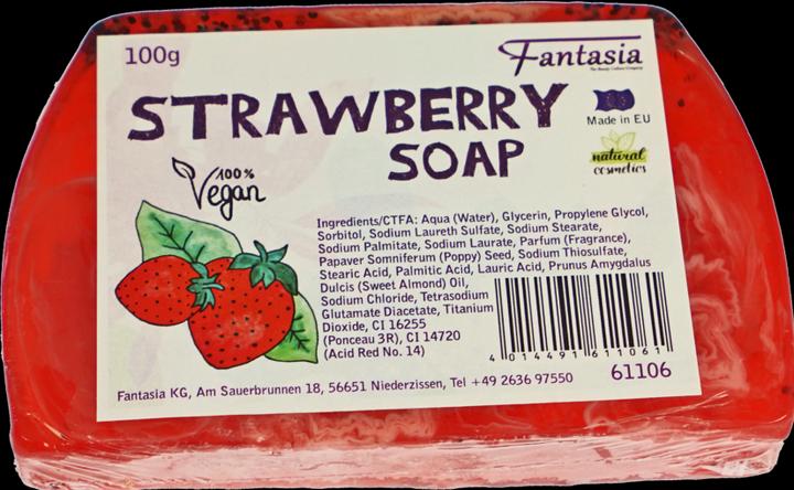 STRAWBERRY Soap 10 x 6,7 cm 100 Gr.