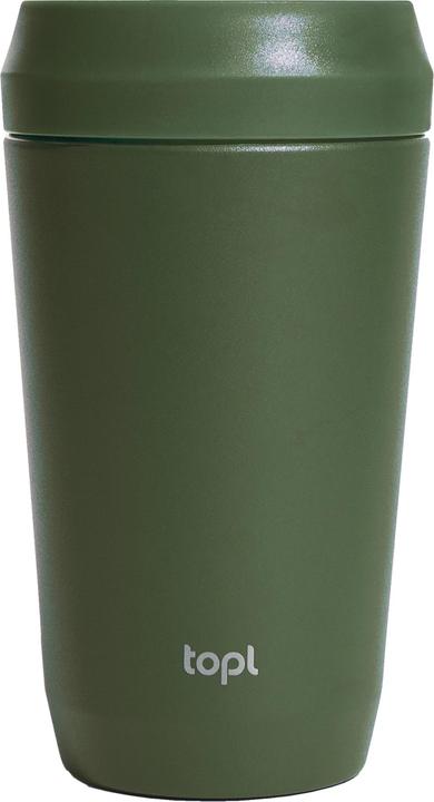 Topl Trinkbecher Patentierter 360° Deckel Recycelter Edelstahl 354ml (0.35 l)