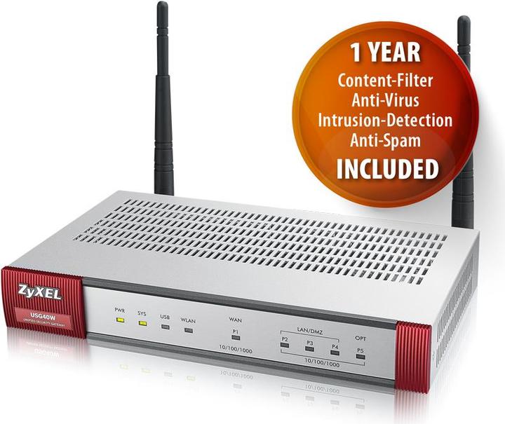 Produktbild Zyxel USG40W inkl. 1 Jahr Service-Bundle