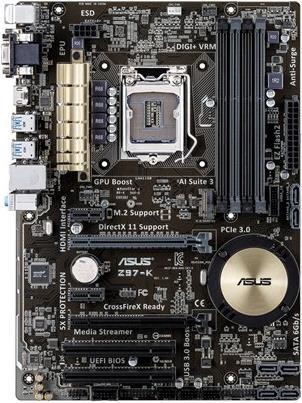 Image du produit ASUS Z97-K (LGA 1150, Intel Z97, ATX)