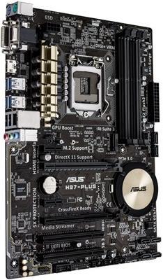 Actual product image ASUS H97-Plus (LGA 1150, Intel H97, ATX)