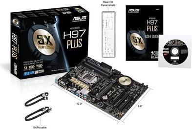 Actual product image ASUS H97-Plus (LGA 1150, Intel H97, ATX)
