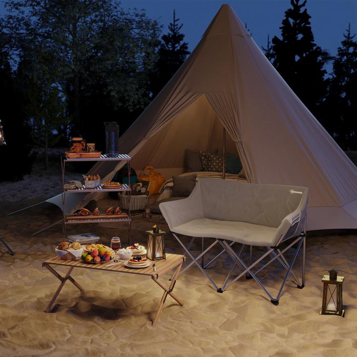 Immagine prodotto Outsunny Campingstuhl Metall, Oxfordstoff Grau