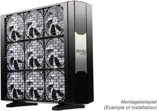 Produktbild Watercool MO-RA3 360 Blende Classic black (hohe Ausführung), (413 x 383 x 35mm) (120 mm)