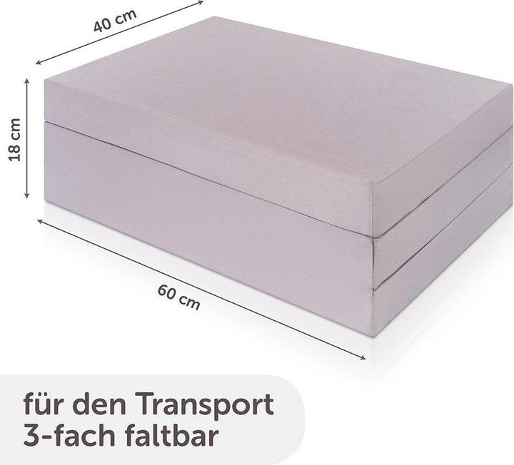 Actual product image Alvi Travel bed mattresses Travel bed mattress comfort - 60 x 120 cm / height 6 cm