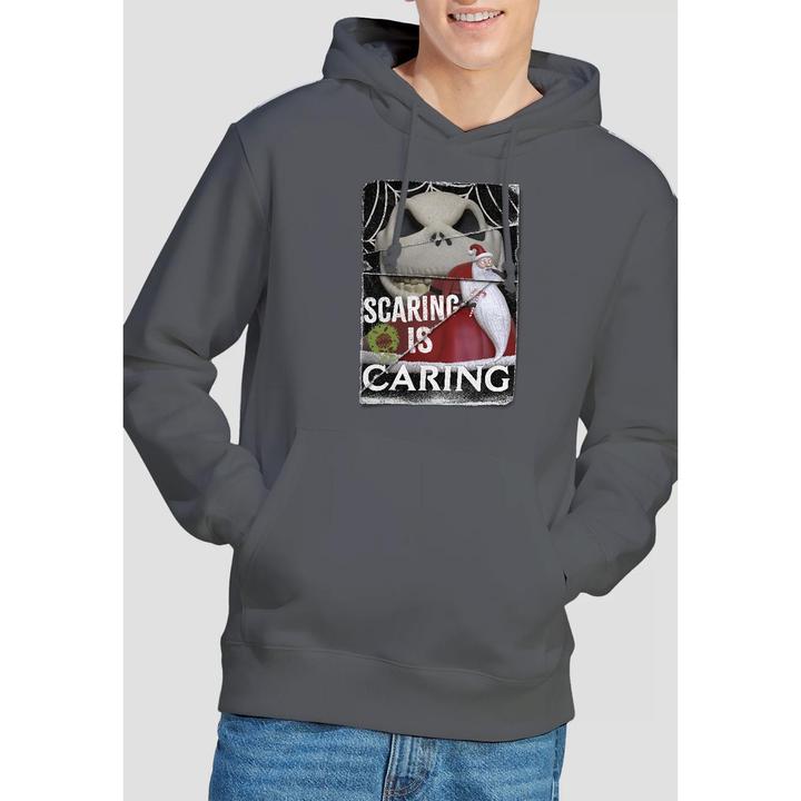 Immagine prodotto The Nightmare Before Christmas Scaring Is Caring Felpa con Cappuccio Uomo (L)