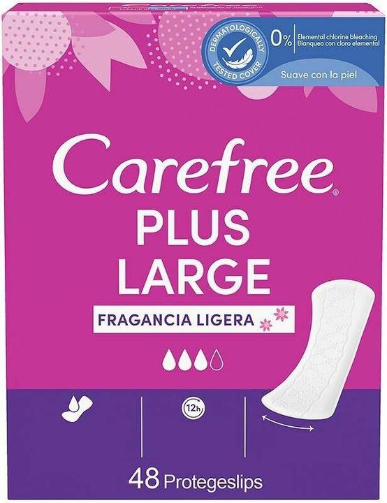 Carefree PLUS LARGE protector fragancia ligera 48 uds (48 x)