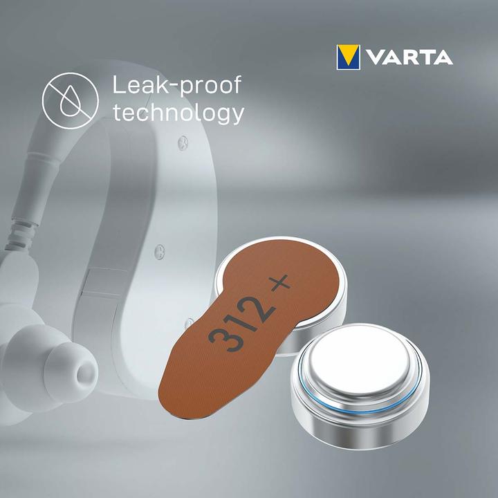 Actual product image Varta Hearing aid battery (8 pcs., A312, 180 mAh)