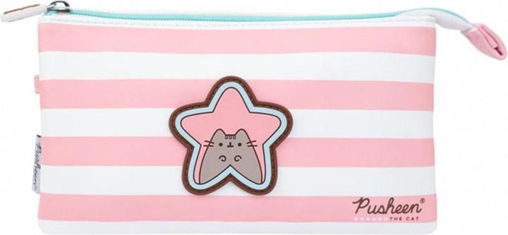 Image du produit Étui Pusheen rose/blanc, 21.5 x 12 cm