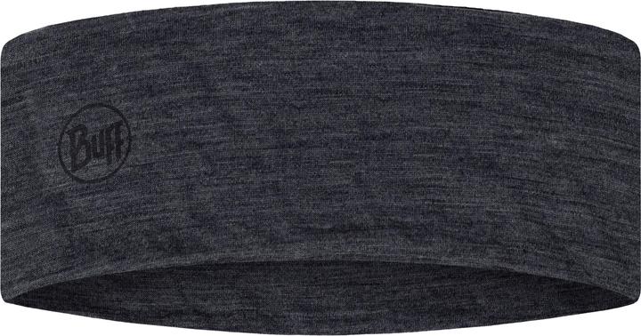 Buff Leichtes Stirnband aus Merinowolle in Solid Grey