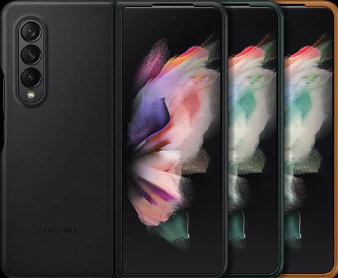 Actual product image Samsung Leather Cover (Samsung Galaxy Z Fold3)