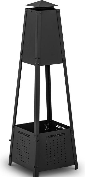 Image du produit Uniprodo Brasero extérieur - 30 x 30 x 100 cm - Design pyramidal (30 cm)