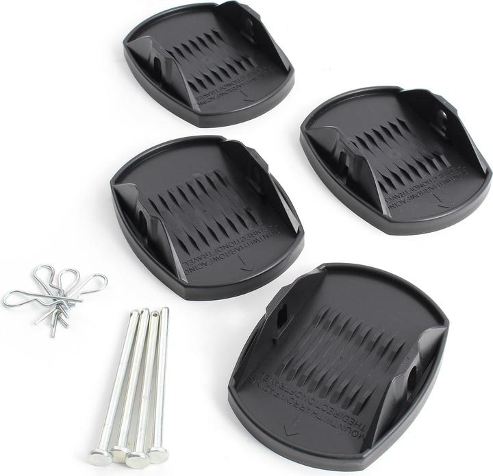 Produktbild XPOtool 4x Stützplatten 180x145mm Wohnwagenstütze Wohnwagen Anhänger Caravan