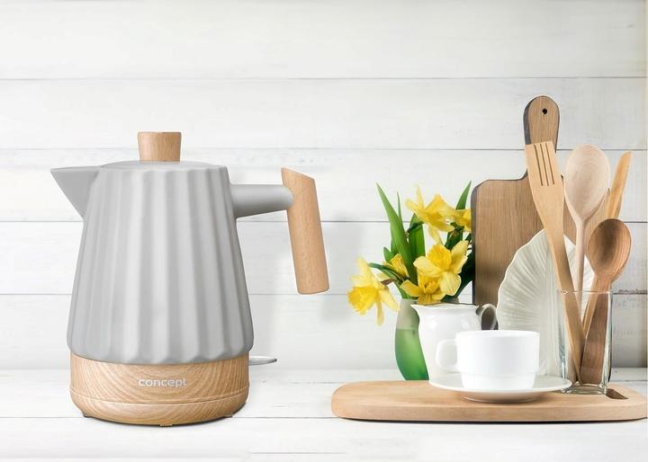 Produktbild Concept Czajnik elektryczny ceramiczny RK0091 szary (1.50 l, EU-Stecker)