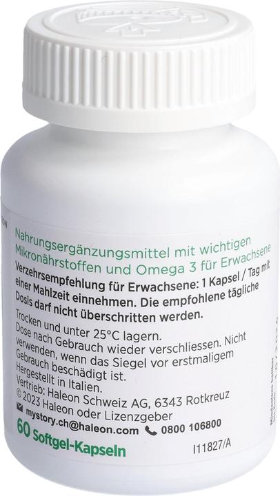 Nutritional values and ingredients Centrum Multi plus Omega 3 (60 Piece, Capsules, 120 g)