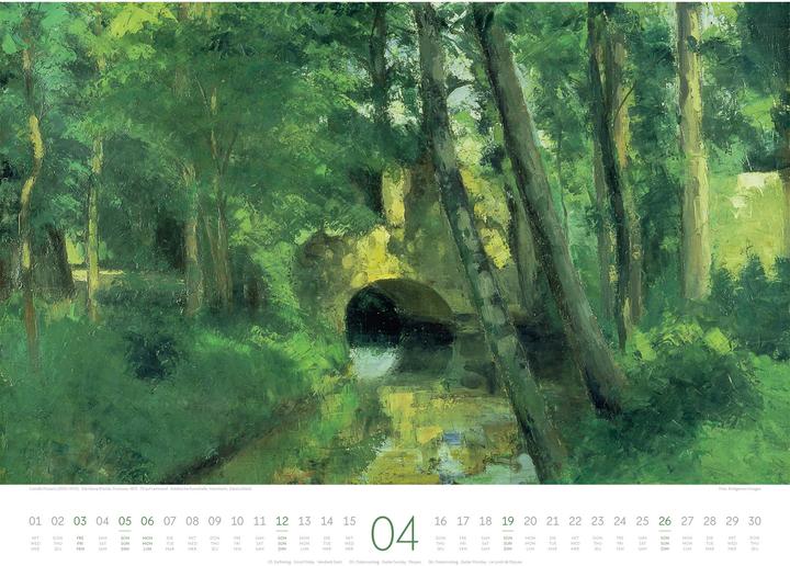 Produktbild Kunstwerk Wald Kalender 2026 (54 x 42 cm, Harter Einband, Deutsch, Französisch, Englisch)