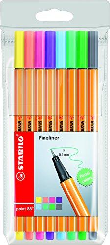 Immagine prodotto STABILO punto 88 Fineliner (Multicolore, 8 x)