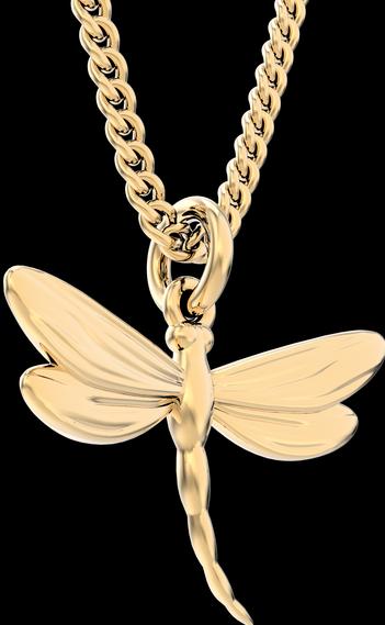 Immagine prodotto MTM Collana Dragon Fly (Oro 18 carati, Ottone, 43 cm)