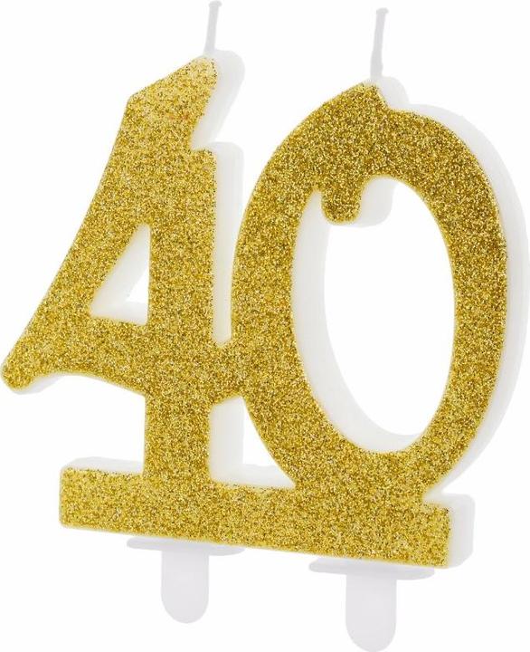 Produktbild Partydeco Geburtstagskerze 40 (1 Stk.)