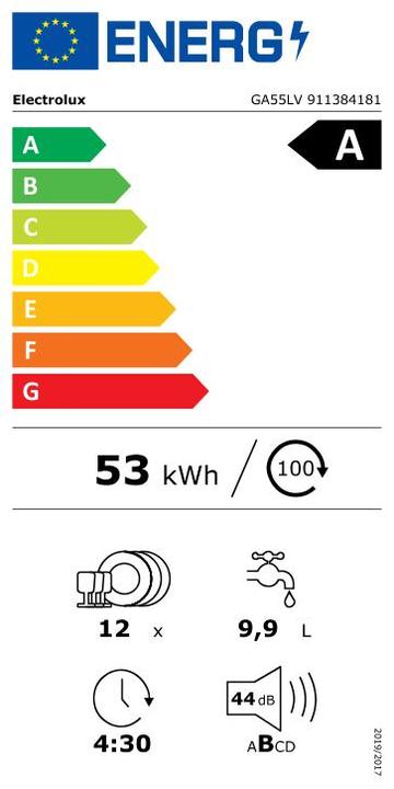Energy Label Electrolux GA55LV