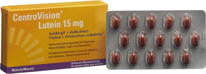 Image du produit CentroVision Lutein 15 mg (30 pièce(s), Capsules, 44 g)
