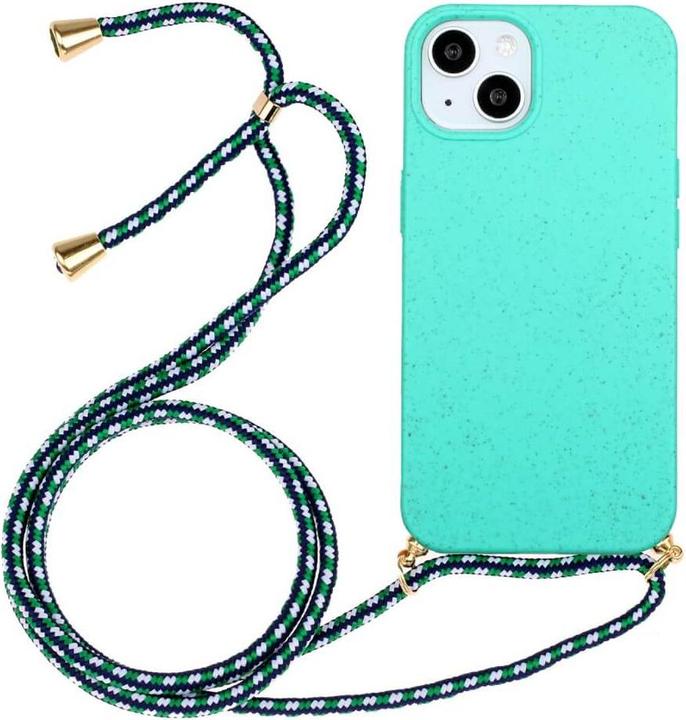 Immagine prodotto Cover-Discount iPhone 15 - Custodia ecologica con catena turchese (Apple iPhone 15)