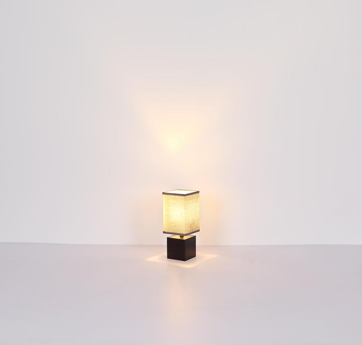 Image du produit Globo Lampe de table Valentino noir blanchi 1xE27 (E27)