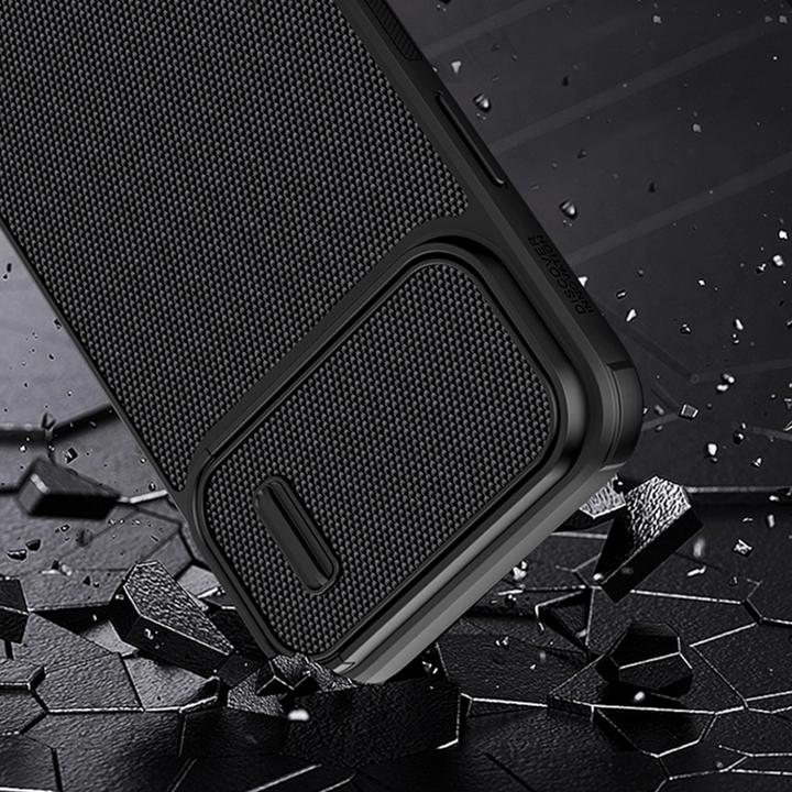 Immagine prodotto Nillkin Corazza S-Hull testurizzata per iPhone 14 Pro Max con copertura della fotocamera verde scuro (Apple iPhone 14 Pro Max)