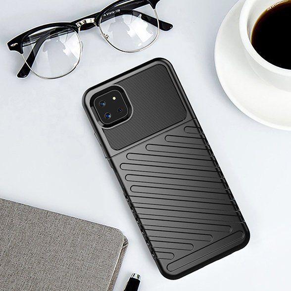 Produktbild Hurtel Thunder Case Flexible Tough Rugged Cover TPU Case for Samsung Galaxy A22 5G black (Samsung Galaxy A22 5G)