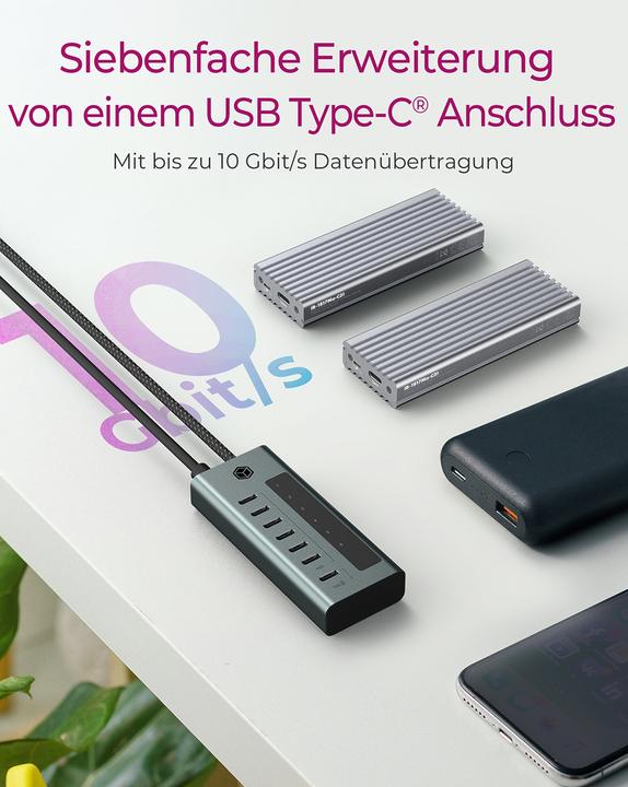 Produktbild Icy Box IB-HUB1454-C31 (USB-C, 4 Ports)