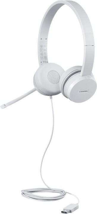 Produktbild Lenovo 110 Analoge Stereo-Kopfhörer (Geräuschisolierung, drehbares Mikrofon, Leder und Schaumstoff-O (Kabelgebunden, USB-A)