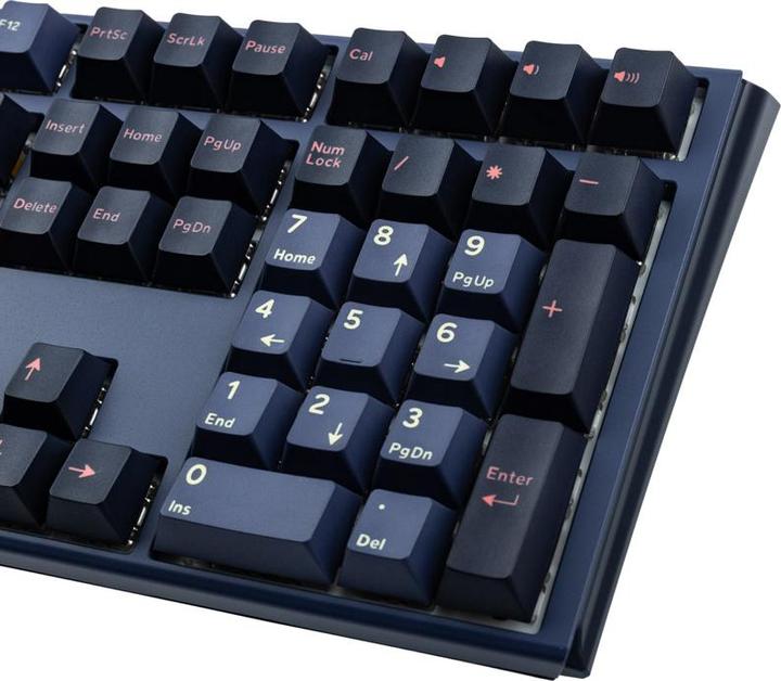 Produktbild Ducky One 3 Cosmic Blue Gaming Tastatur, RGB LED - MX-Red (US) (US, Kabelgebunden)