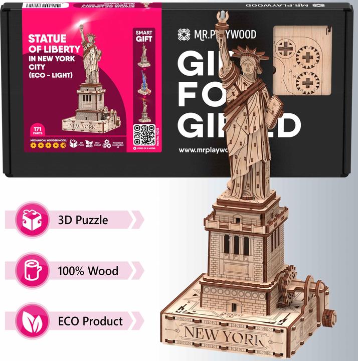 Actual product image Mr Playwood : Statue of Liberty - Ecolight