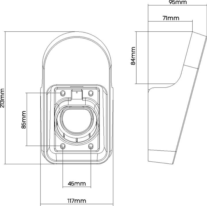 Produktbild InLine Universal EV-Ladekabel Halterung