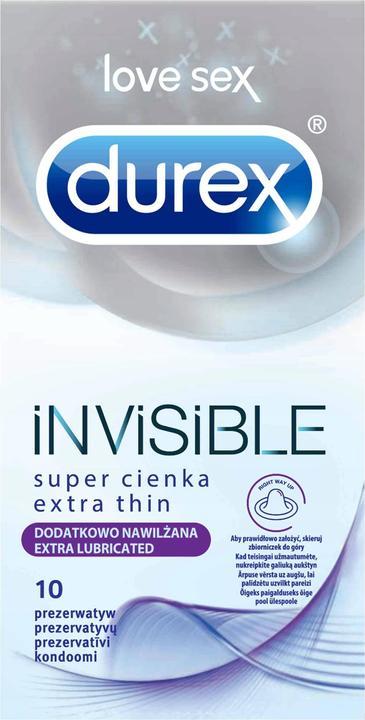 Image du produit Durex Invisible Extra Lubricated (10 pcs)