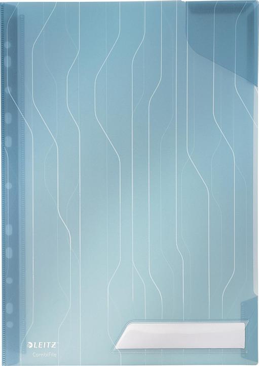 Image du produit Leitz CombiFile, A4, PP, bleu, 0,20 mm grainé, combinaison de couvertures de brochures u (A4, 1 x)