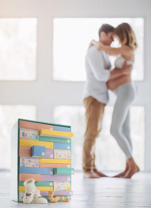 Image du produit vortageins Calendrier de grossesse / boîte de compte à rebours (cadeaux pour 24 semaines de grossesse)