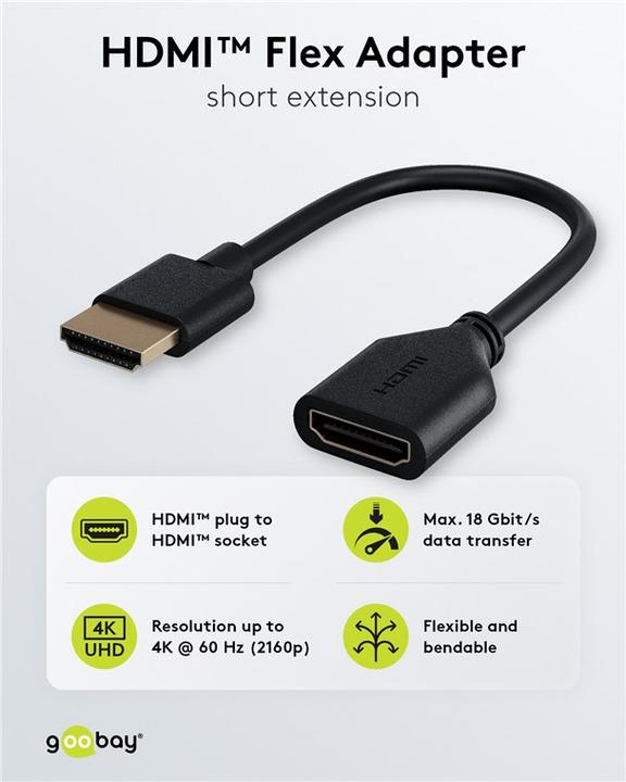 Immagine prodotto Goobay Adattatore HDMI flessibile (HDMI)